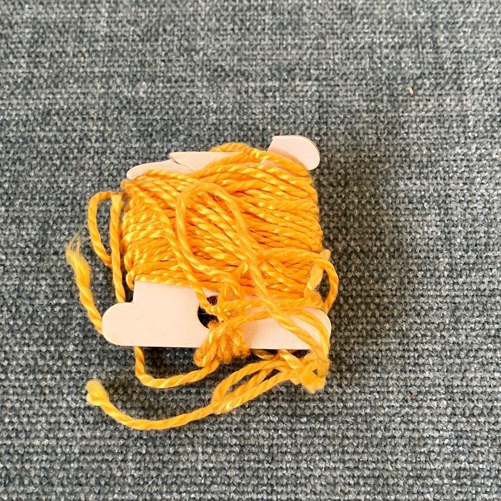 Yellow Needlepoint Thread Yarn
